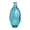 24" Teal Recycled Glass Tall Spanish Bottleneck Vase